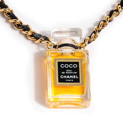 chanel perfume pendant|Chanel necklace cost.